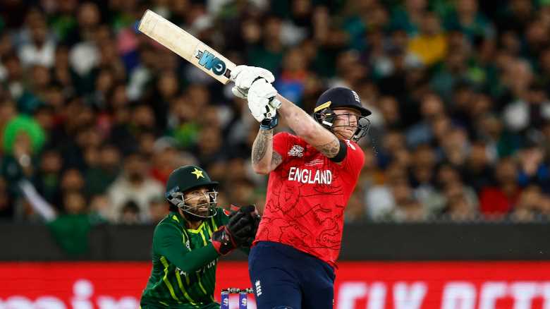 England wins the T20 World Cup final against Pakistan, following Stokes's amazing bowling performance and masterclass