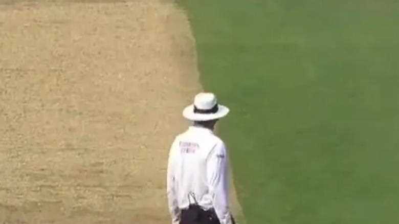 Watch England cricketer tumble over stumps as fans moan, 'This sums up the whole day'
