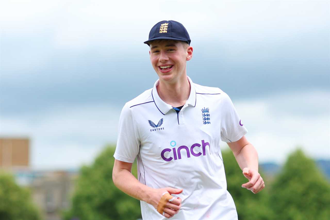 As he became the youngest player to score a century for England