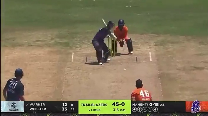 a cricket game is being played between trailblazers and lions