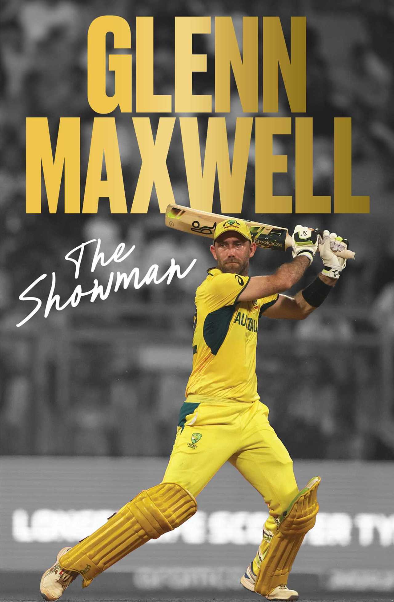 a poster for glenn maxwell the showman