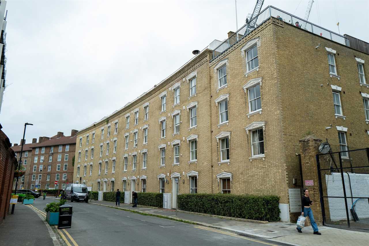 Oval Mansions in London, a building with a rooftop terrace overlooking The Oval cricket ground.