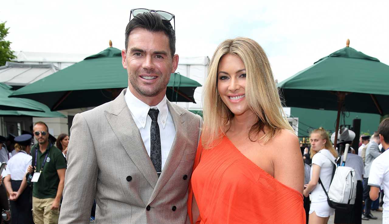 James Anderson and Daniella Lloyd at Wimbledon.
