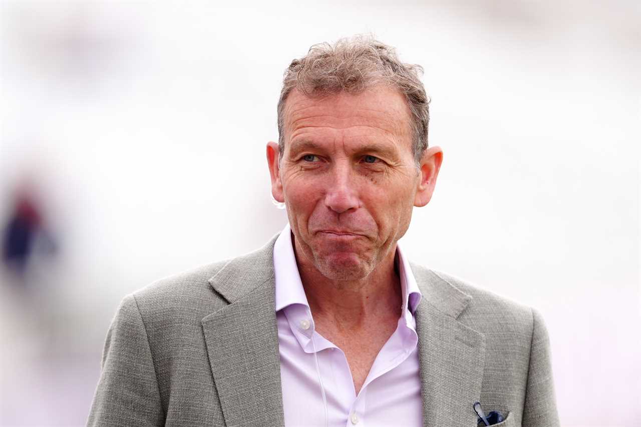 Michael Atherton at a cricket match.