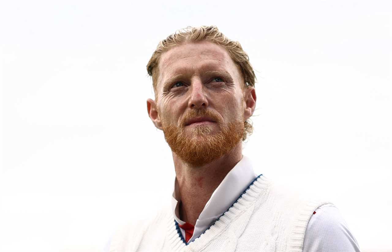 Ben Stokes looking away from the camera.