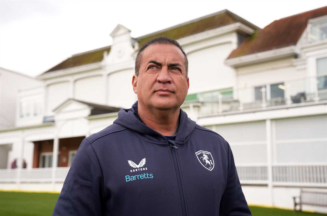 Adam Hollioake, Kent Men's Head Coach, at a media day.